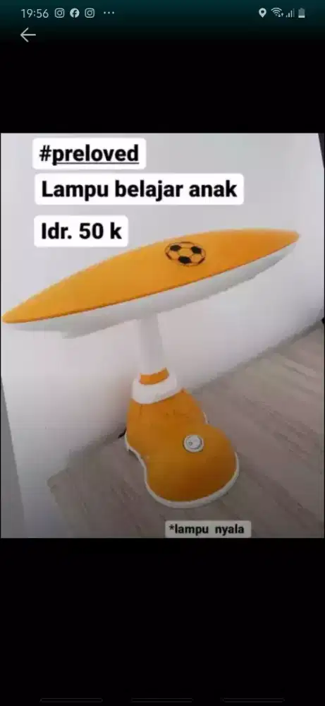 Lampu belajar lucu