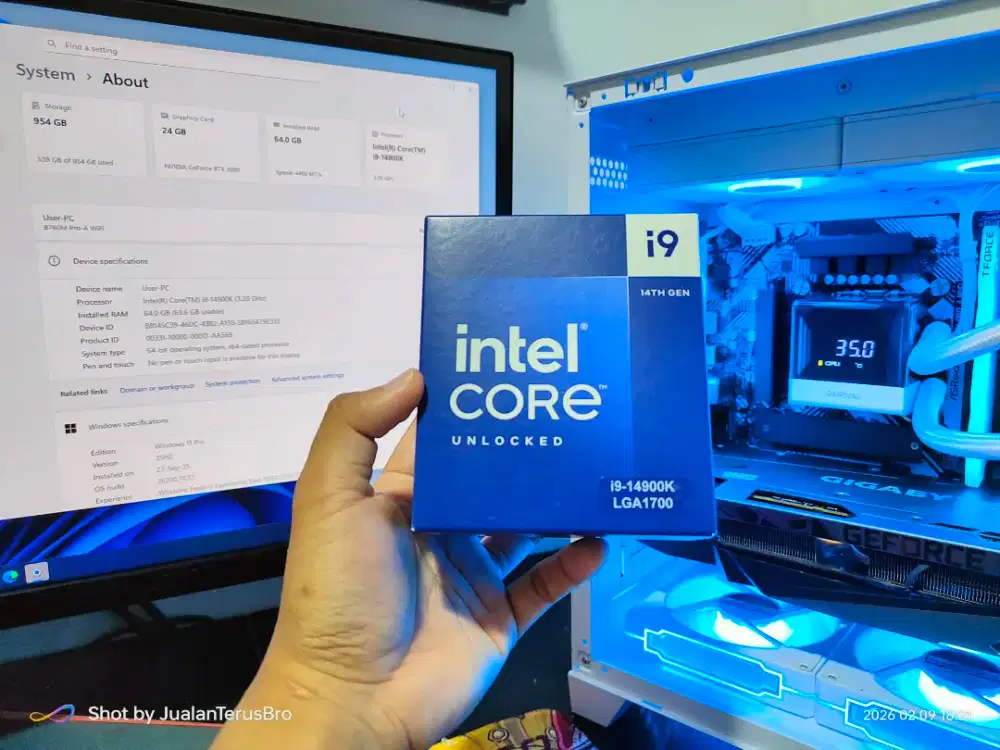 PROCESSOR INTEL CORE i9-14900K (BOX) GARANSI ON 09-2028