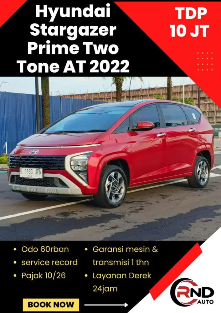 Hyundai Stargejer prime At tahun 2022 (TDP  5 JT )