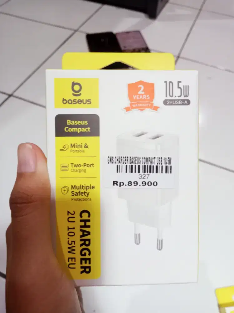 CHARGER BASEUS COMPACT USB 10.5W| ATLANTIS DAHSYAT