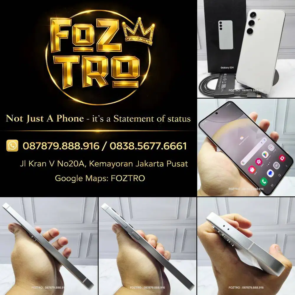 Samsung Galaxy S24 8/256GB Marble Grey Like New Fullset Resmi SEIN