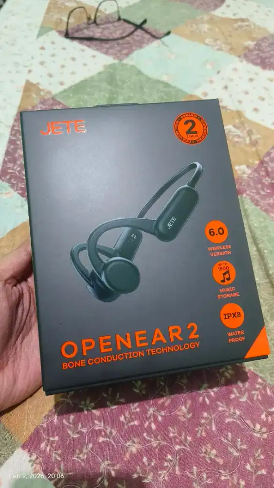 JETE OPENEAR 2 Bone Conduction Headset TWS ORIGINAL Running Olahraga