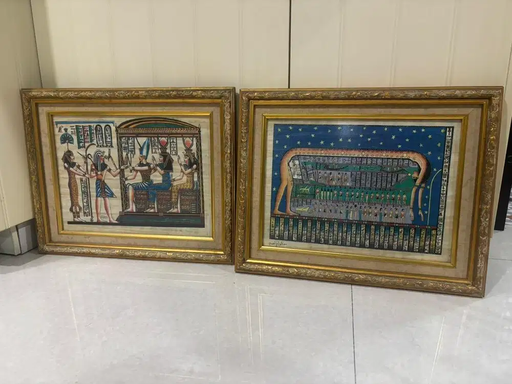 Lukisan Papirus Mesir Asli (Bundle)