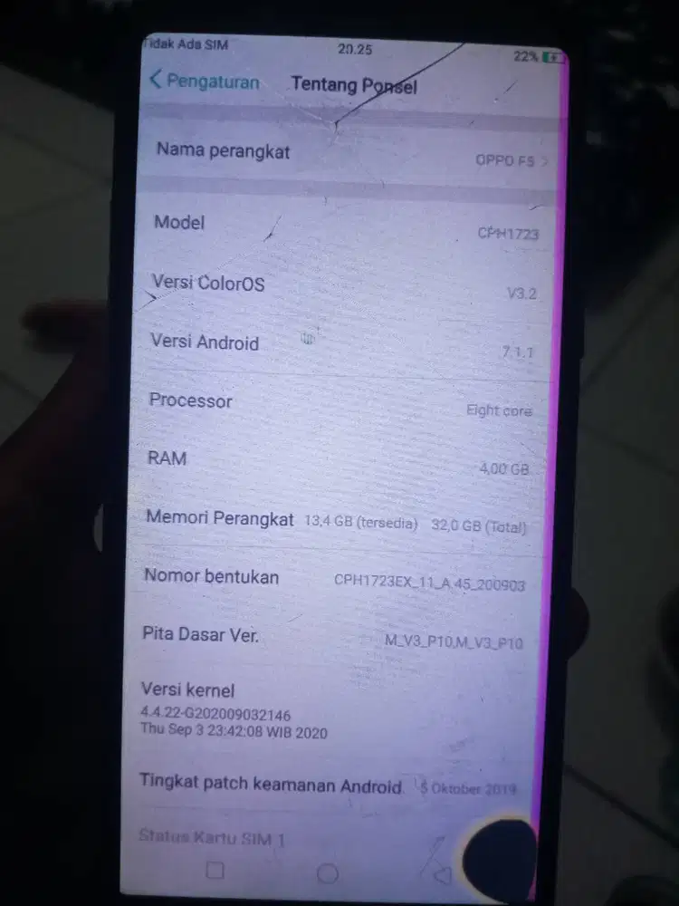 Jual hp oppo F5 ram 4/32