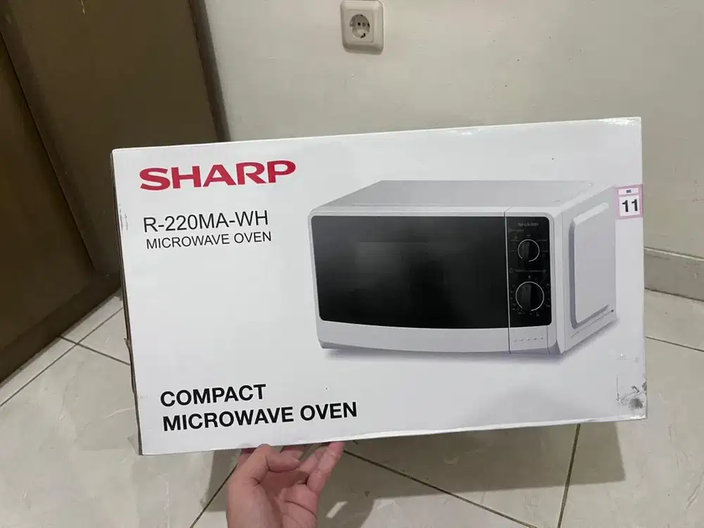 SHARP Microwave R220MAWH/R220MA-WH- Kapasitas 20 Liter Warna Putih