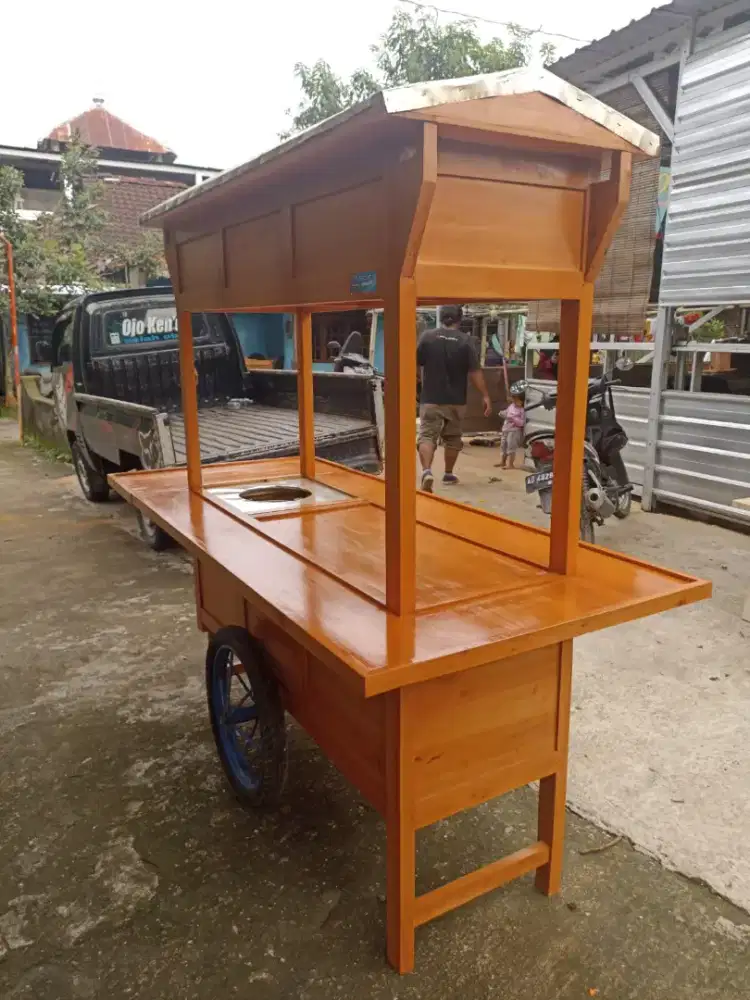 Gerobak Angkringan Bakso Mie Ayam PeceL Bubur Sate Martabak Ronde dlL