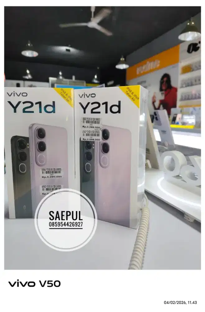 New vivo y21d 8/128GB
