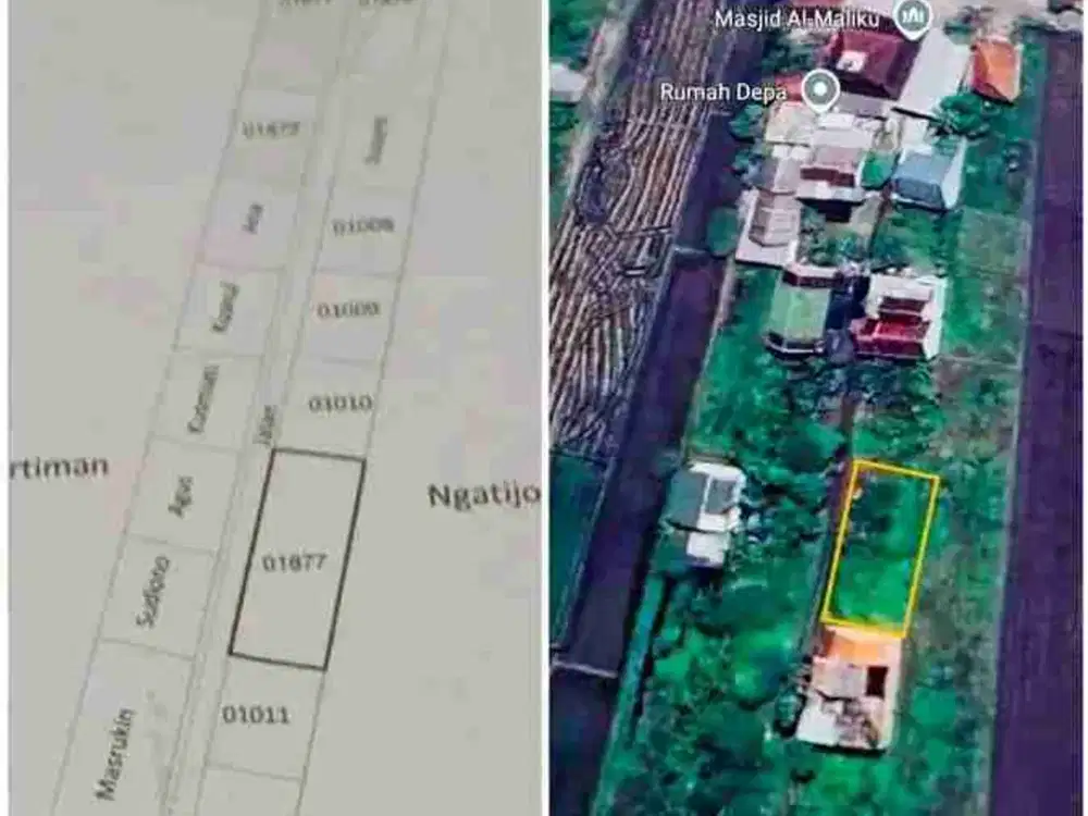 jual murah tanah siap bangun dekat jalan raya dekat stasiun di jombatan kota Jombang