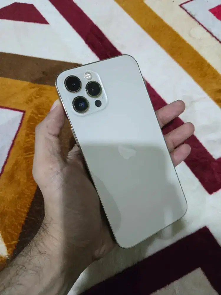 Iphone 12 promax 256 inter ZPA bebas kartu siap reset HP aj .ada minus