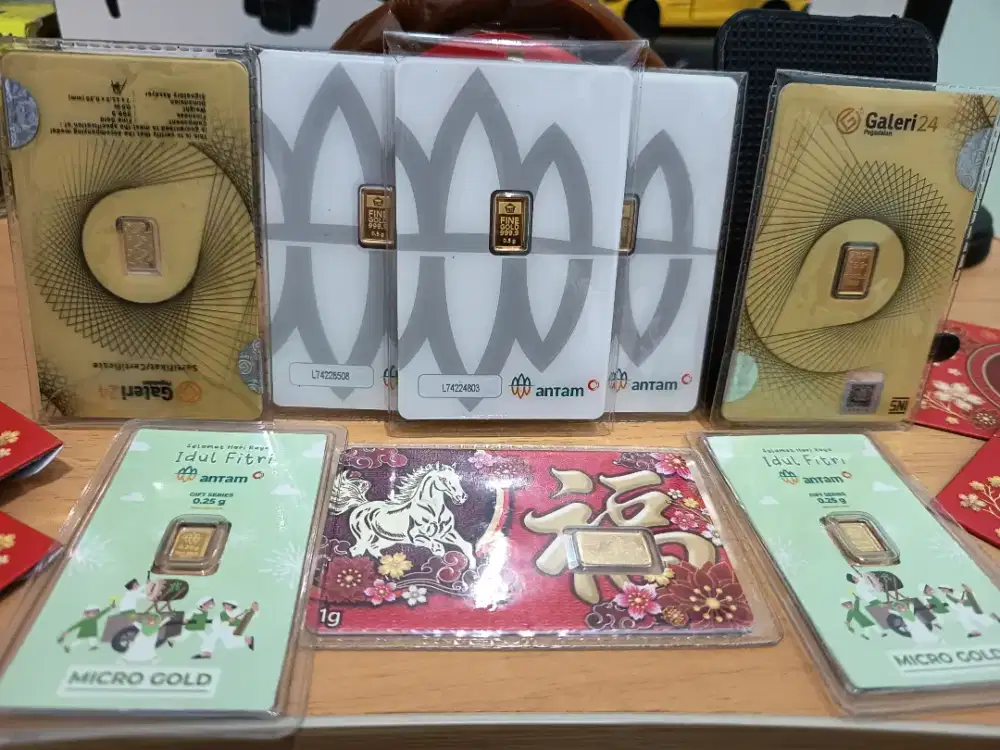 Logam mulia antam, g24 dan King Halim