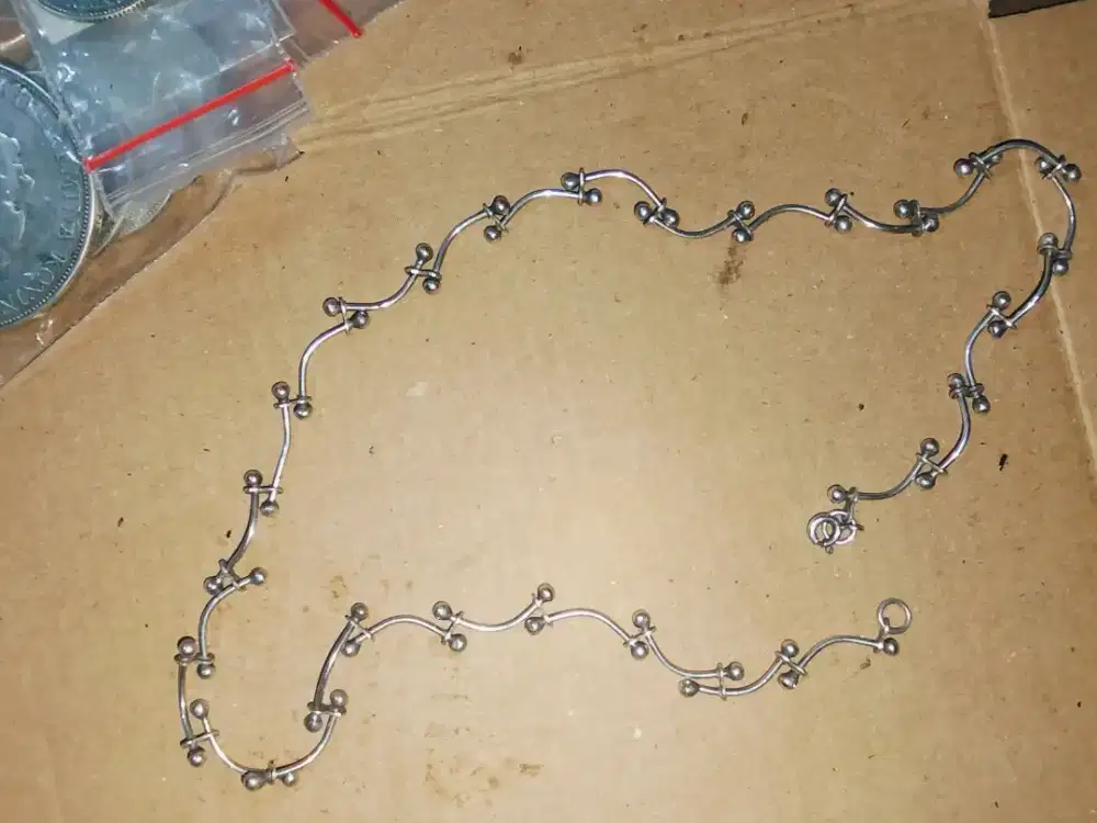 Kalung perak kuno antik