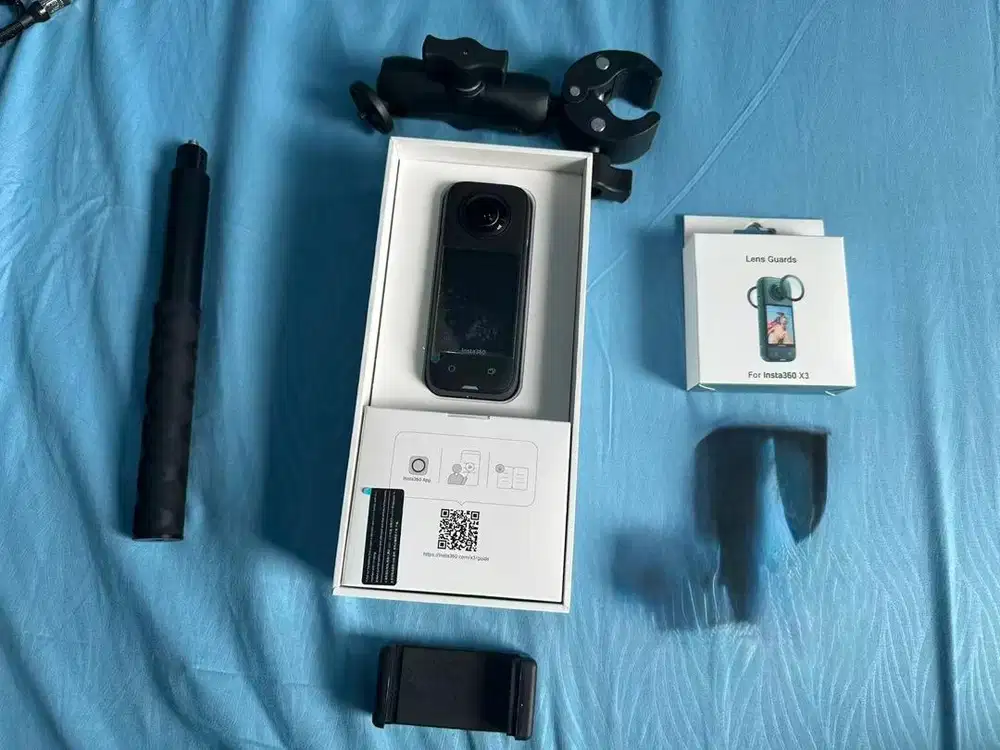 Insta360 X3 second hand free kelengakapannya