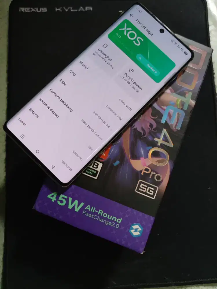 Infinix Note 40 Pro 5g. Ram 8/256.