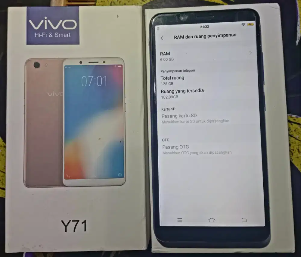 Vivo Y71 Ram 6gb/128gb