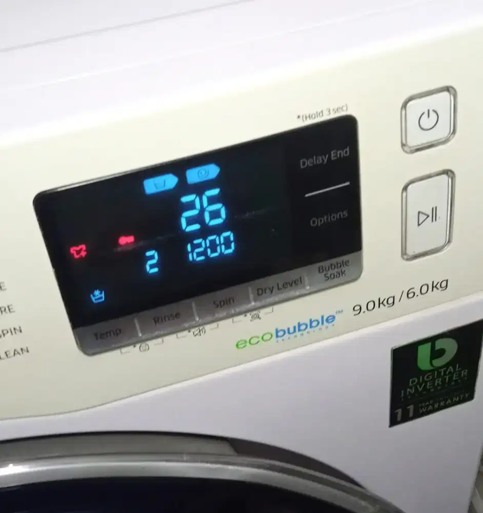 Mesin cuci Samsung 9kg(seri addwash)Like new,normal,mulus,nominus,nego