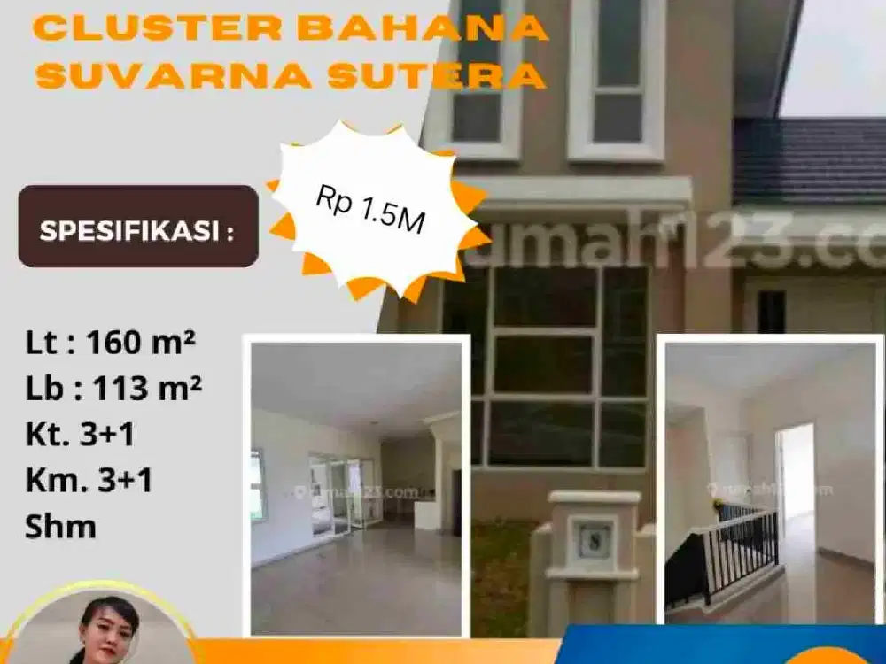 Jual Cepat Cluster Bahana Lt.160 Suvarna Sutera Lavon Cikupa Tangerang