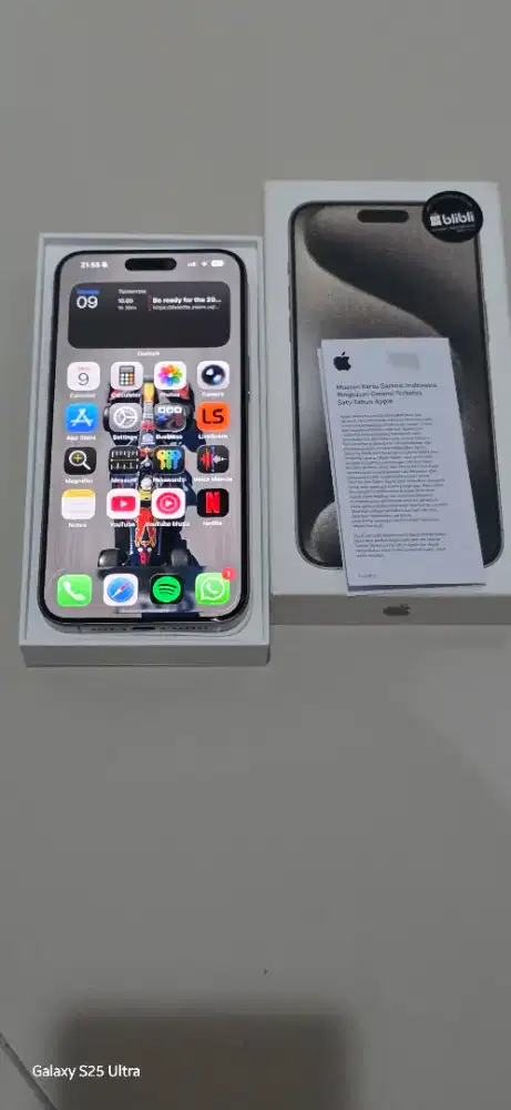 iPhone 15 Pro Max 256GB – Ex Blibli – Full Orisinil