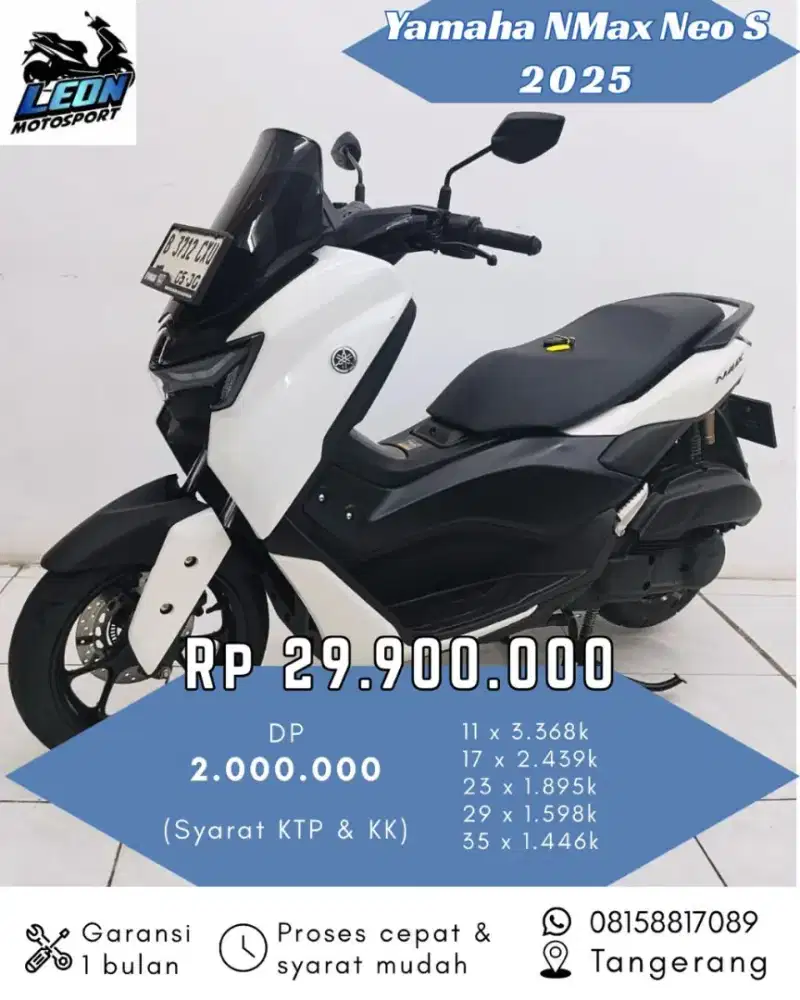 Nmax neo S 2025, jual beli motor seken