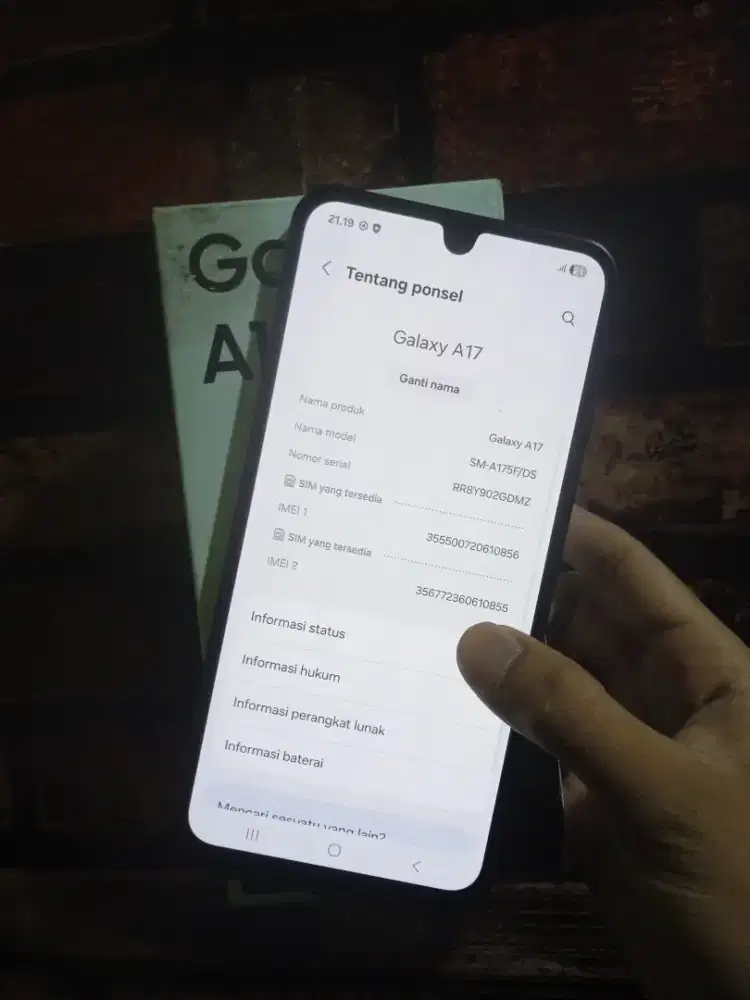 Samsung A17 8/128 Resmi sein like new 99%