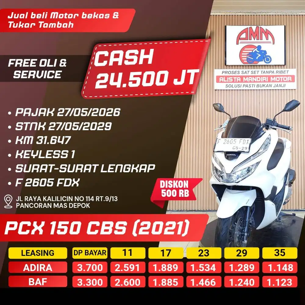 PCX CBS 2019 BISA CASH/KREDIT/TRADE IN/PAKAI CC/PAYLATER