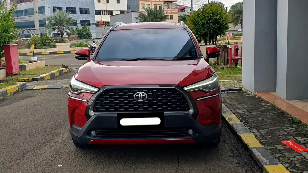Km20rb toyota corolla cross bensin non hybrid 2020 merah