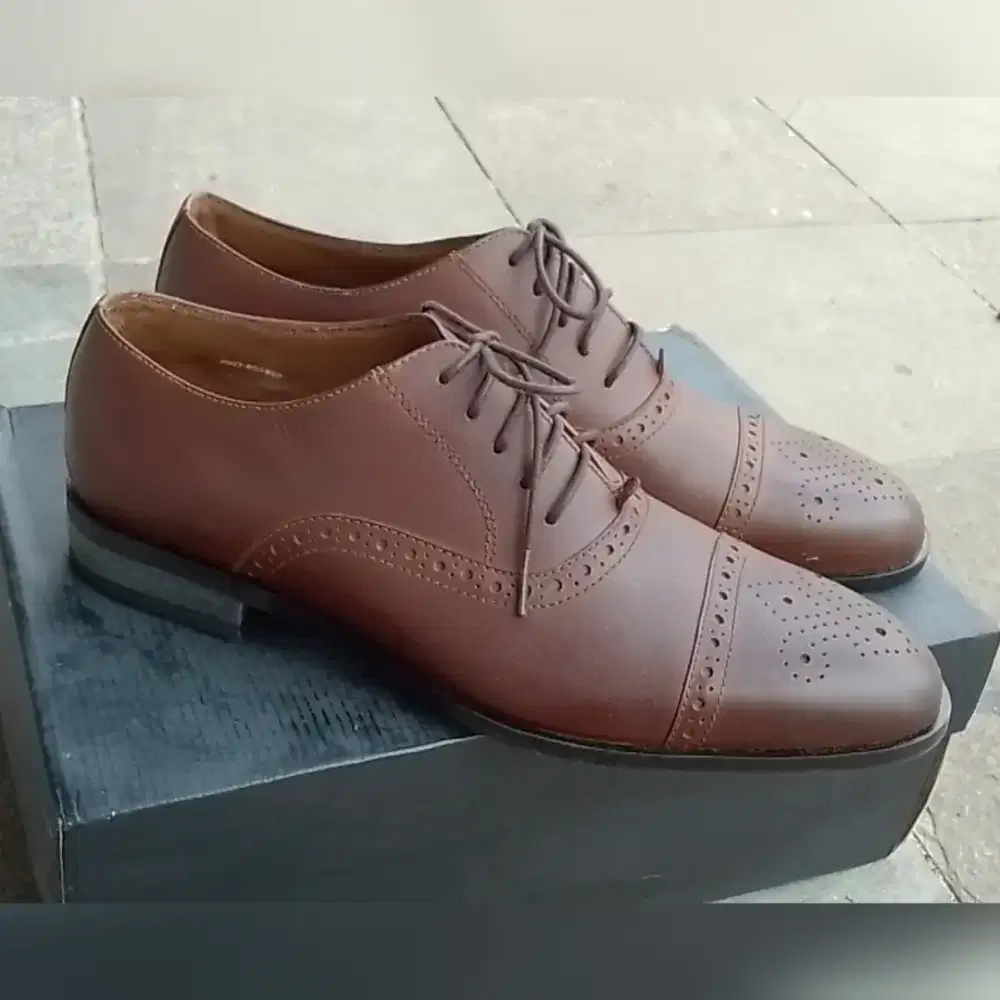 Size 44 sepatu kulit prabu original brown