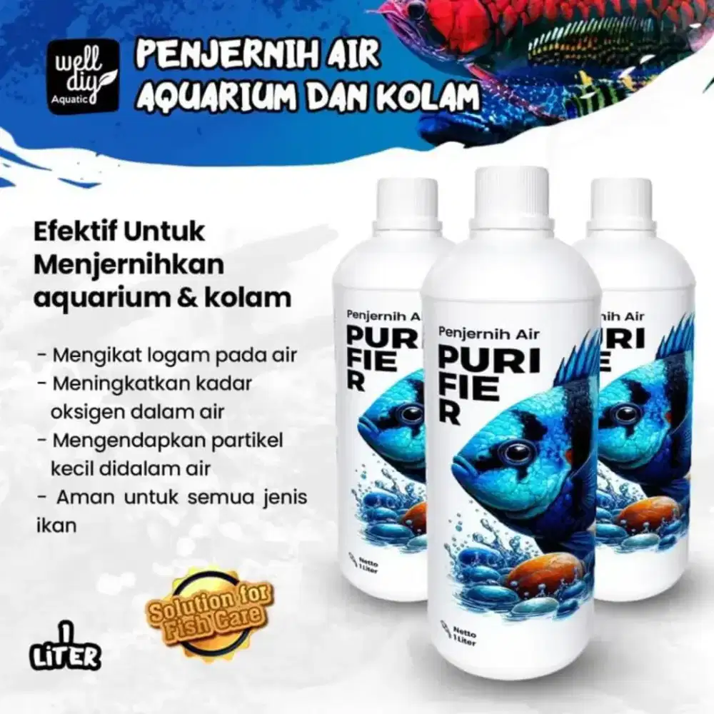 Penjernih buat air di aquarium di kesayangan bos qu