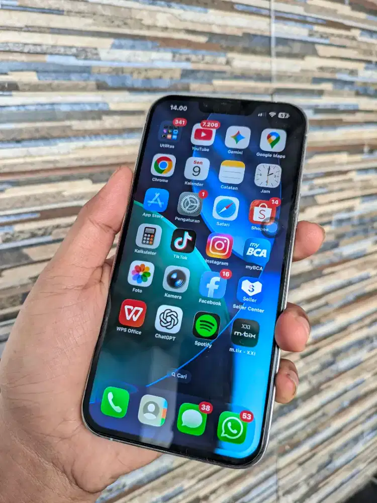 IP IPHONE 13 PRO MAX 128 DUAL SIM PERMANEN ALL OP MULUS LIKE NEW