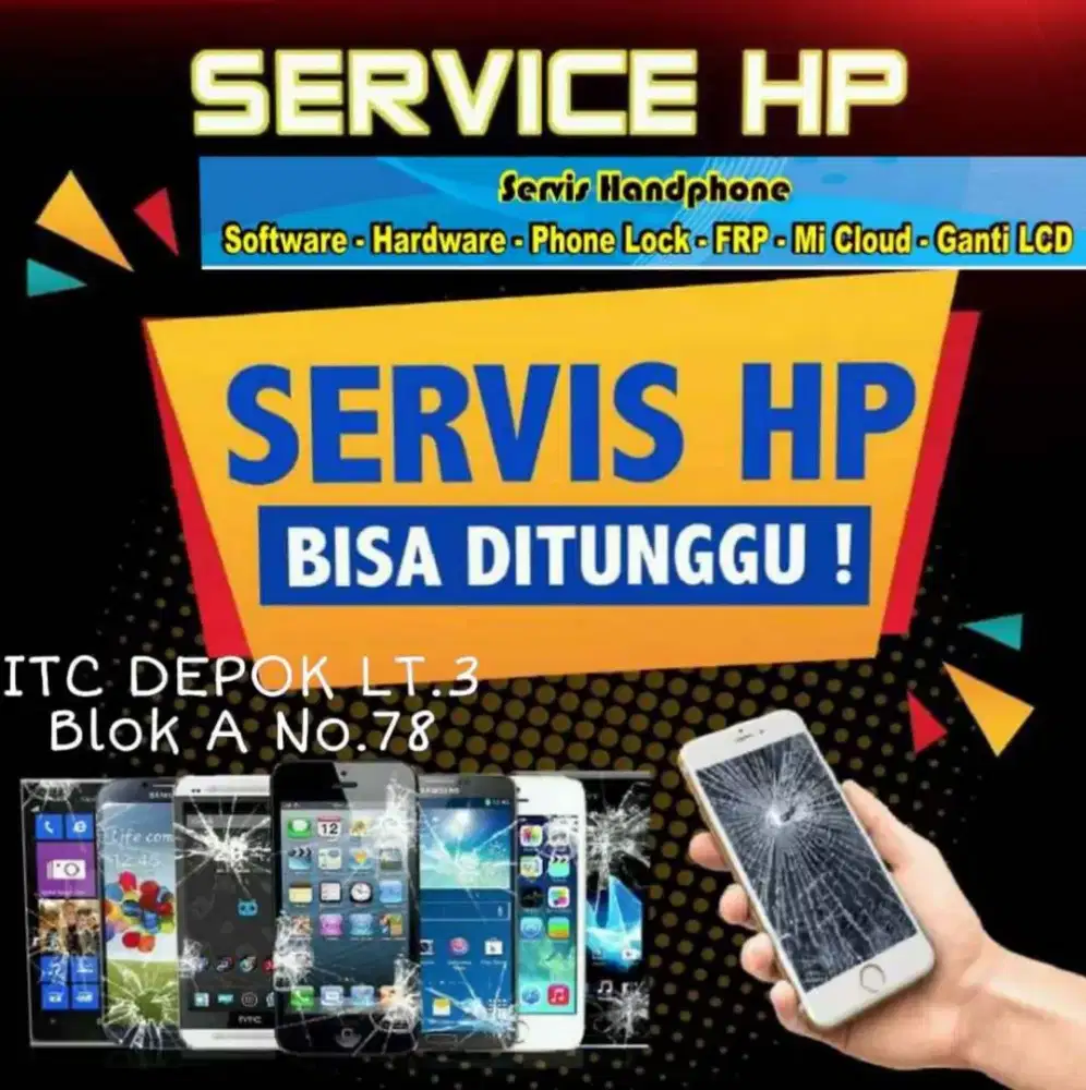 Service HP Bisa Di Tunggu Ber GARANSI harga Ter MURAH