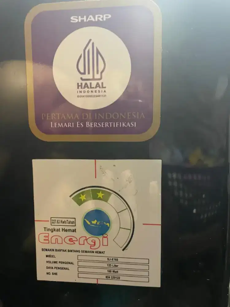 Kulkas merk Sharp 1 pintu