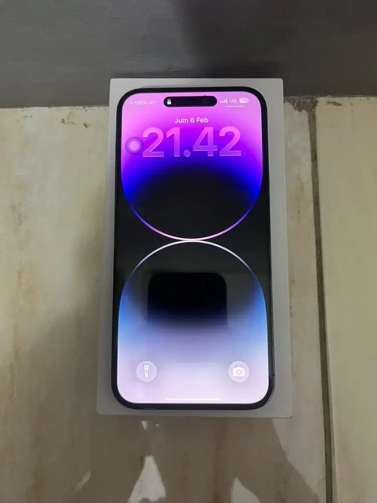 iPhone 14 PM 128gb Ibox warna deep purple