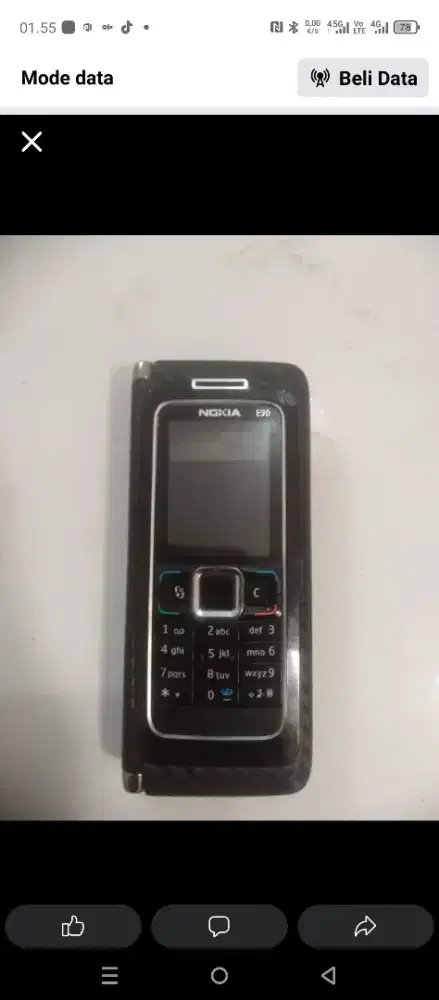 JUAL HP BARANG ANTIK NOKIA E90 MINUS CAS GA ADA