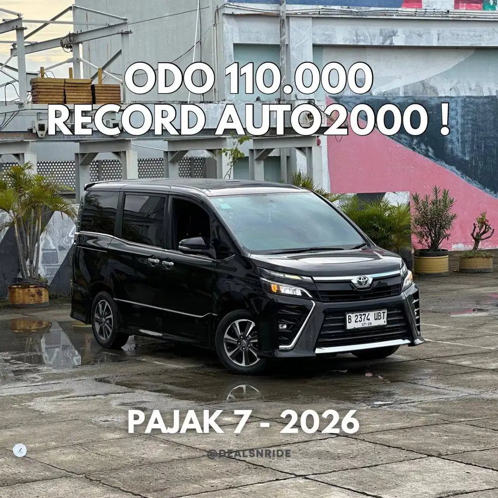TERMURAH NIH !! KM 110.000 PAJAK 7/2026 TOYOTA VOXY 2.0 AT 2018 MULUS