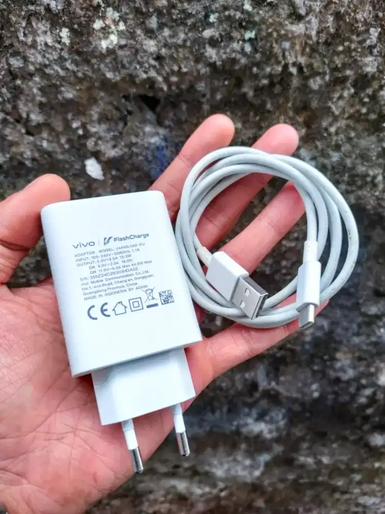CHARGER CASAN VIVO/IQOO 44W ORIGINAL (Asli Bawaan VIVO X70 PRO 5G)