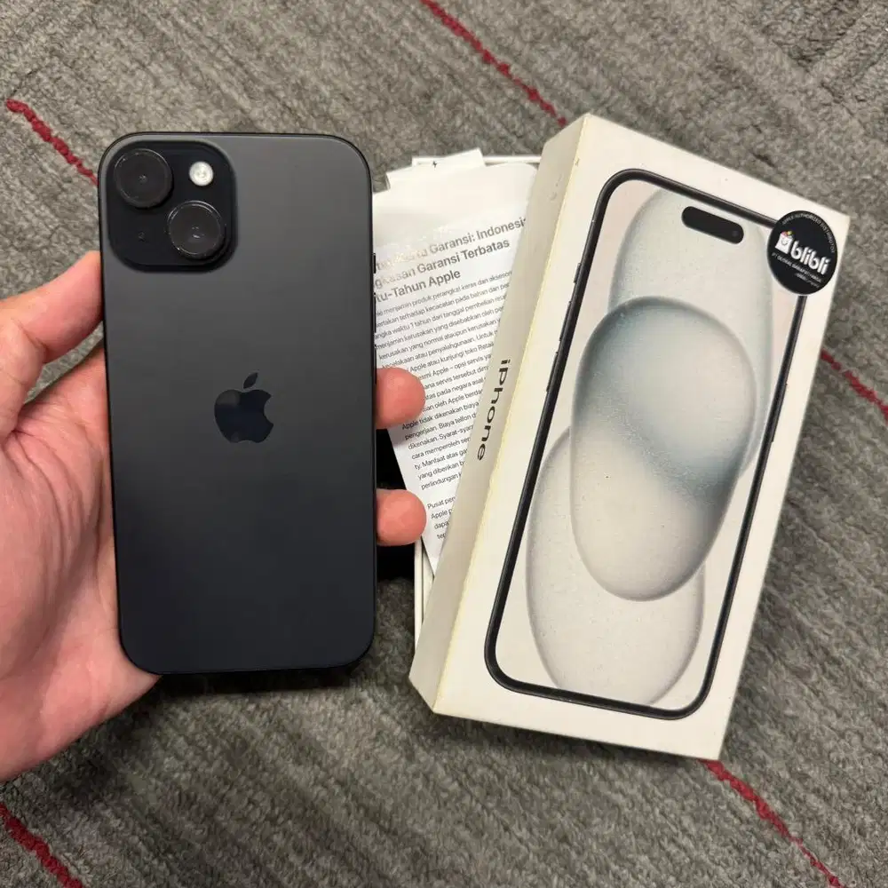 iPhone 15 Black 128GB Ex Bli Bli