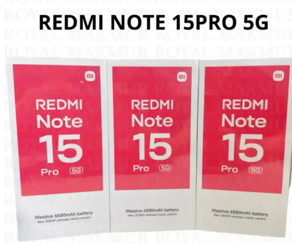 Murah new Redmi Note 15 pro 5G 8/256 grs resmi, bs TT