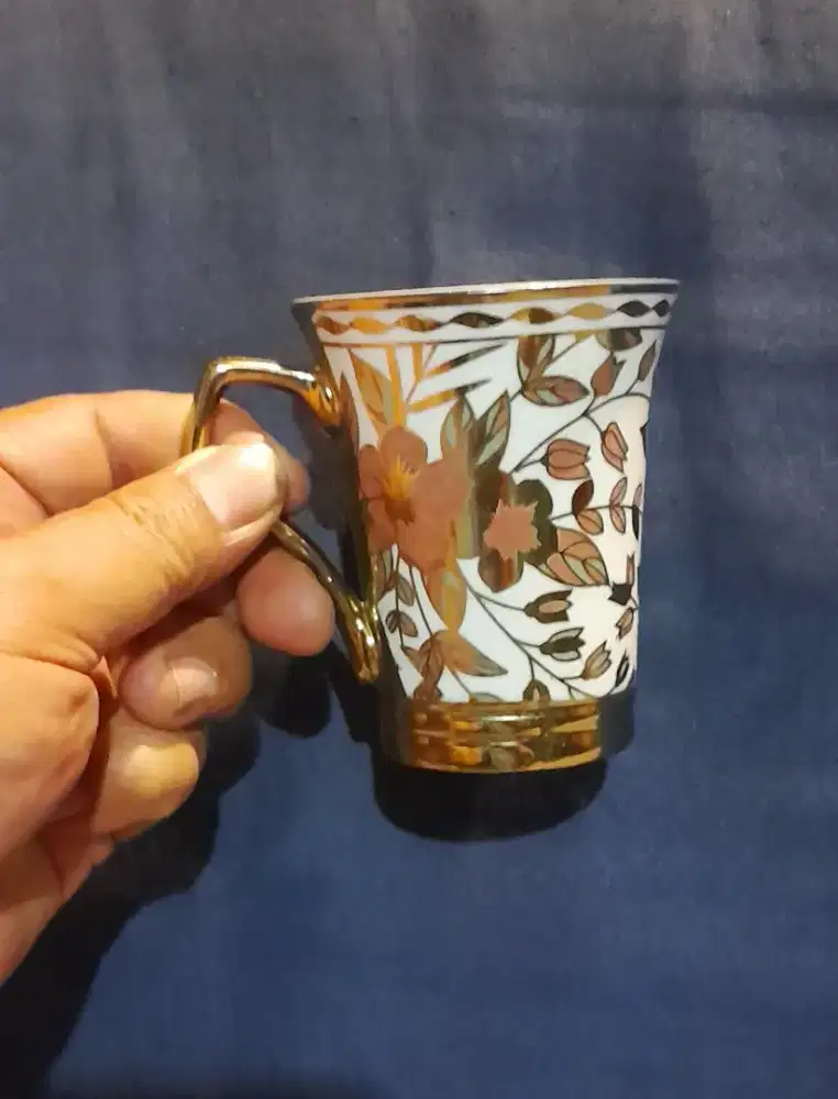 Cangkir sepasang gold 2pcs