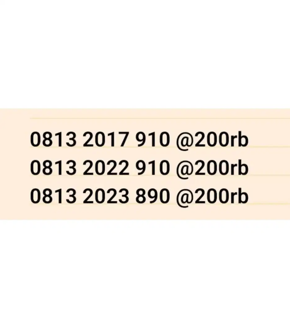 Nomor cantik simpati 11 angka seri tahun