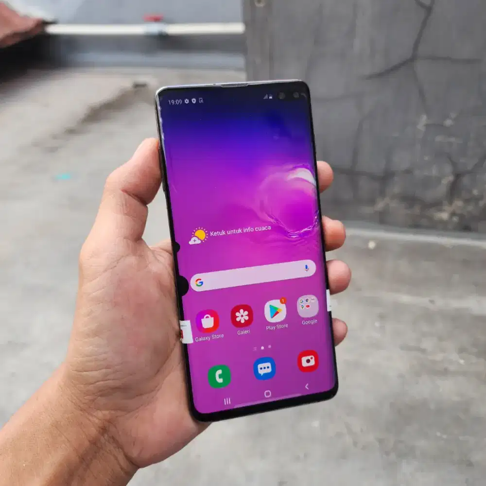 SAMSUNG GALAXY S10 PLUS SEIN 8/128 DUAL SIM MINUS FUNGSI 100% NORMAL