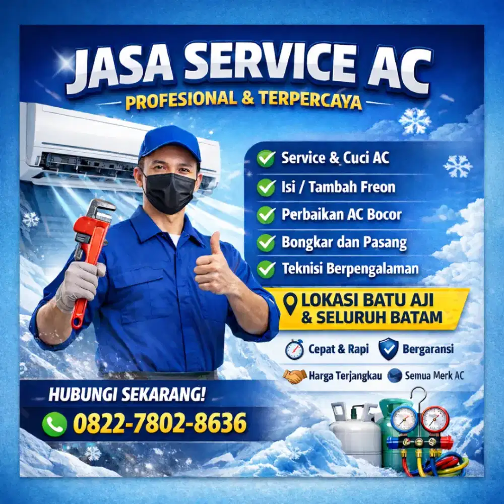 Bongkar pasang ac cuci AC service ac