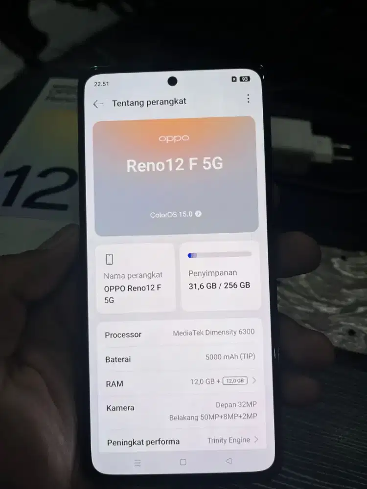 OPPO RENO 12F 5G RAM 12 / 256GB