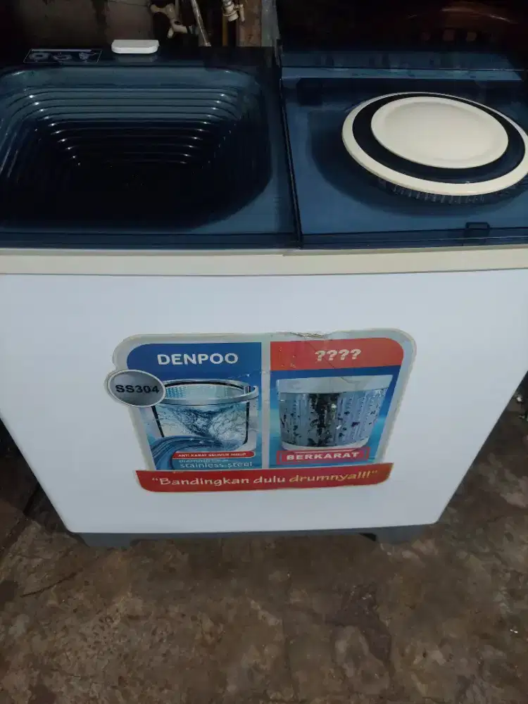 Mesin Cuci Denpoo kapasitas besar 9/10kg Normal semua mesin Ori