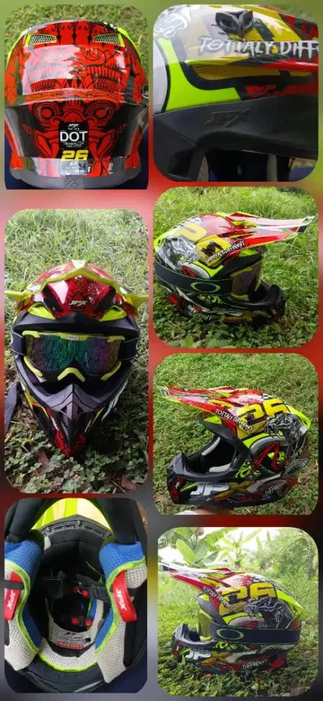 JUAL CEPAT – Helm JPX Cross X16 Yellow Fluo Original