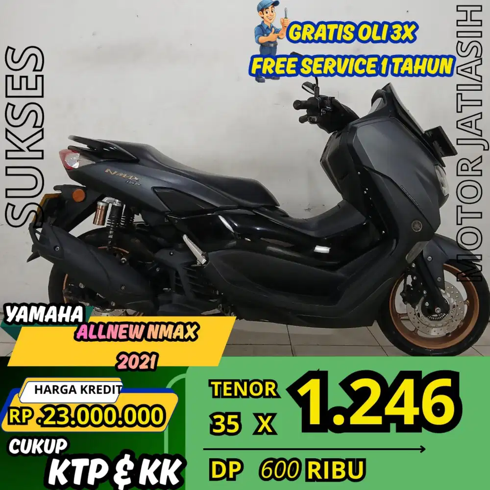 PROMO SPESIAL YAMAHA ALLNEWNMAX 2021 DP 600 RIBU RENDAH SYARAT KTP&KK