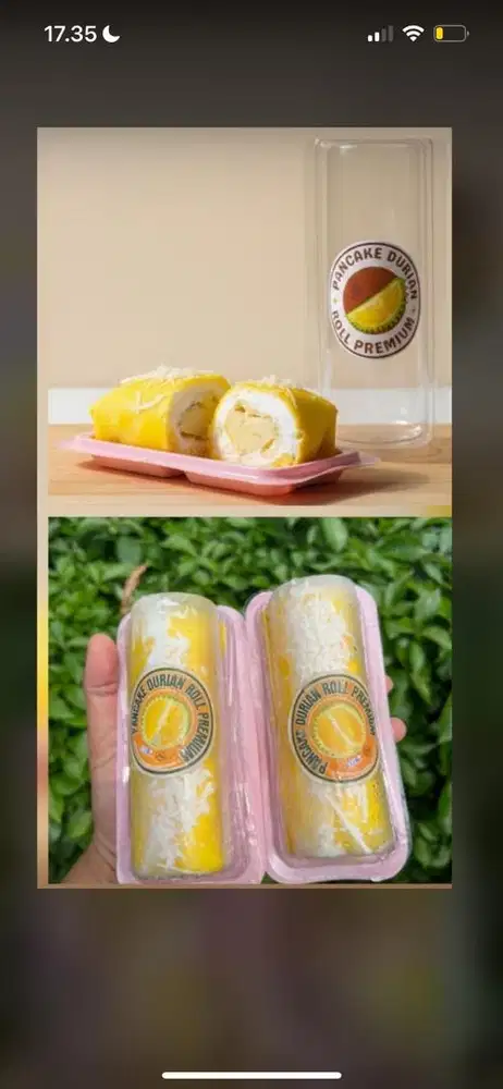 Membuat pancake durian