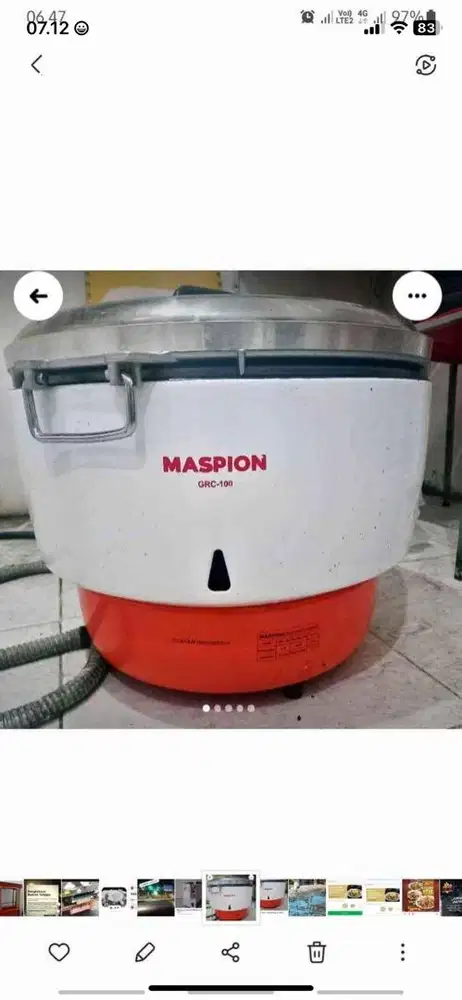 Jual ricekuker siap pakai kondisi masih bagus jual rugi