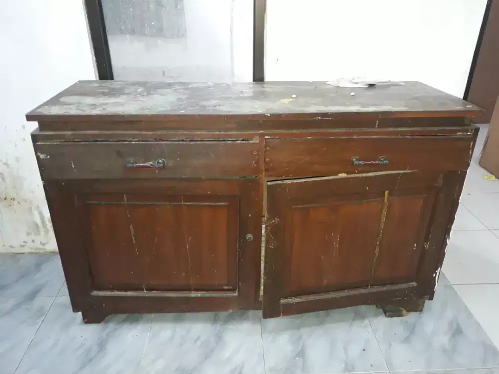 Jual Lemari bupet kayu solid
