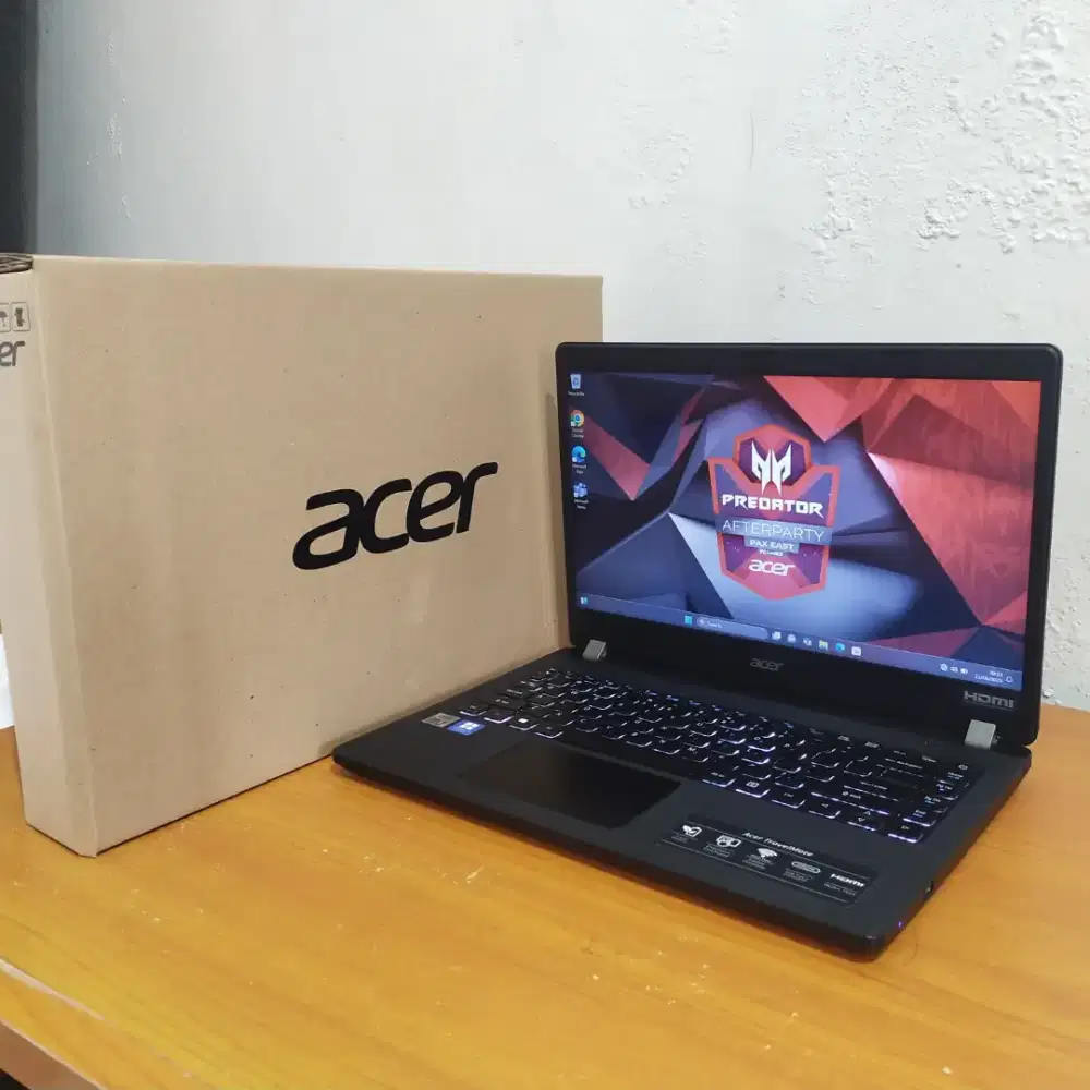 Laptop Acer Travelmate P214 Core i5 Gen 10 Slim Mulus