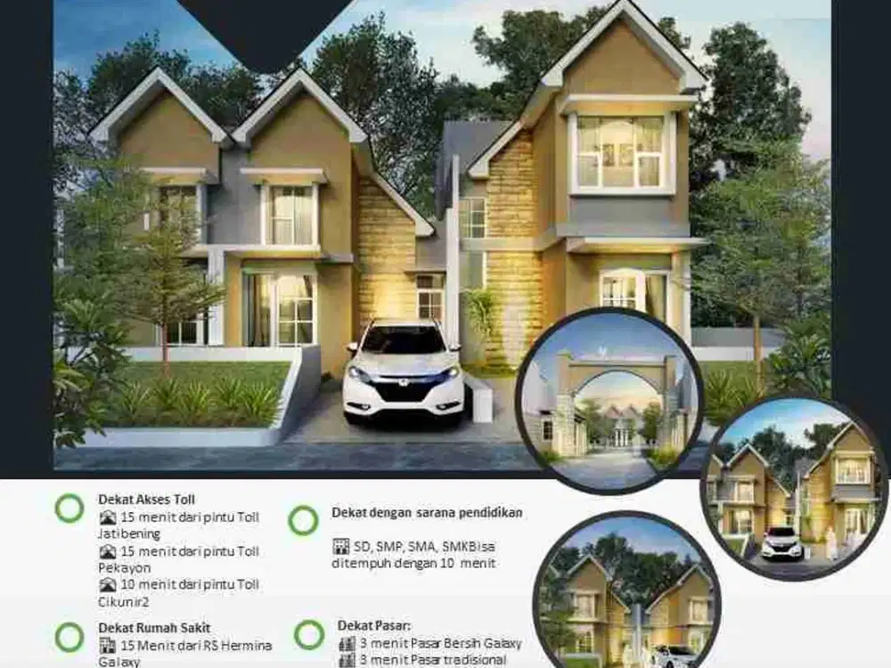 Jual Rumah Baru Murah Dkt RS Hermina Galaxy Jakamulya Bekasi Selatan Kota Bekasi EDE