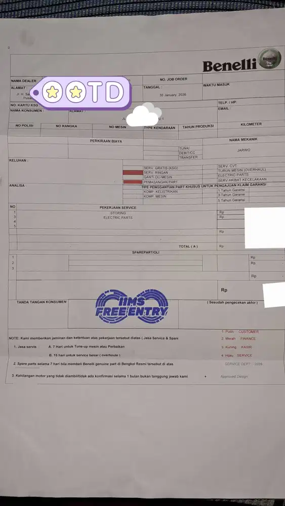 Tiket IIMS bebas pilih tanggal